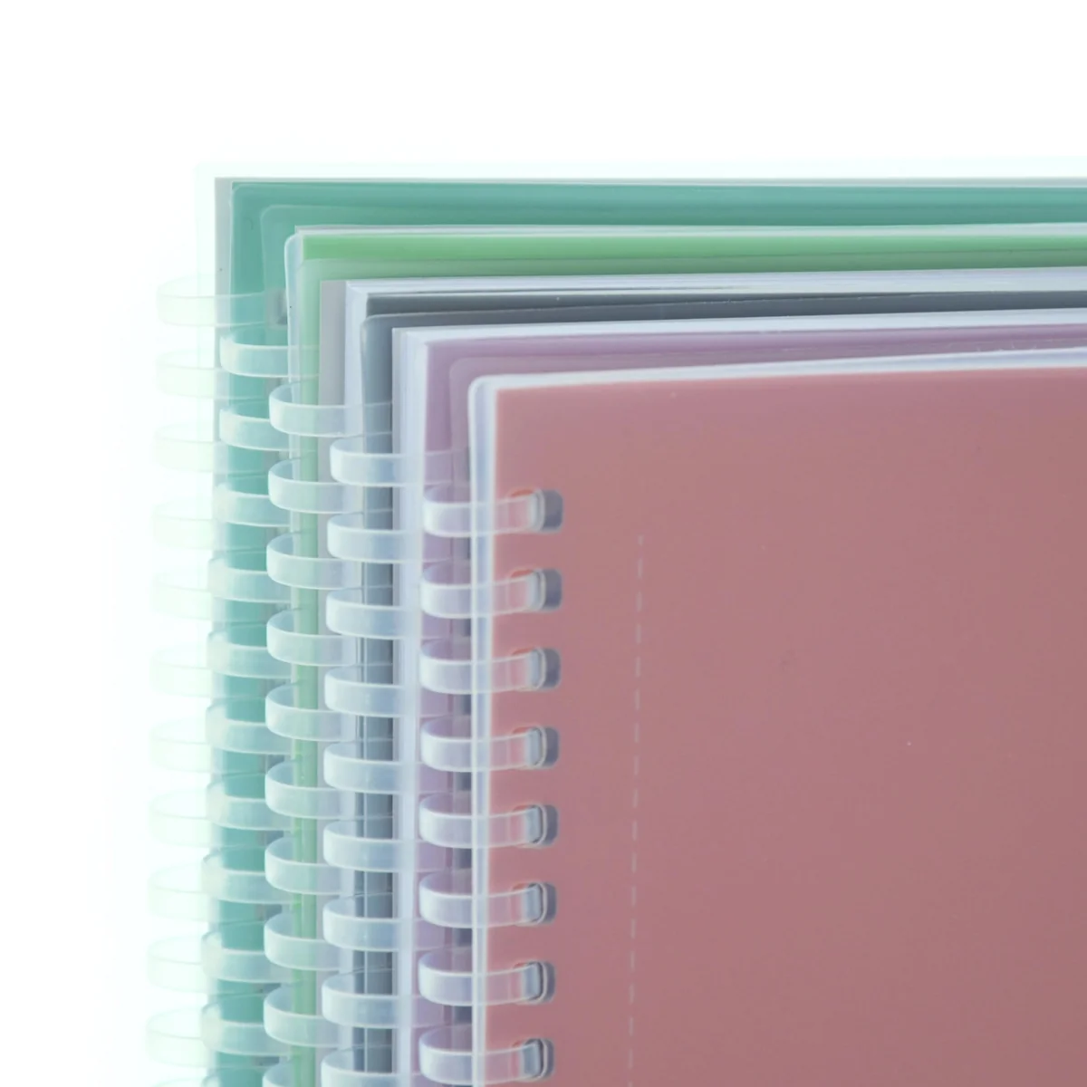 office box, Pack 5 Cuadernos Flexi A4 (29.7 x 21 cm) - Portadas y Espiral en Polipropileno, 80 Hojas con pre-corte+taladros para archivar, Surtido 5 Colores. (5 Colores - 5 UD - Tamaño A4)