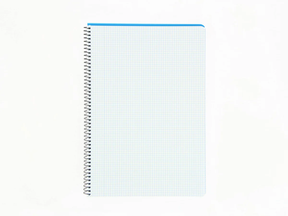 Enri Cuadernos A4 (Folio) 5 Unidades, Tapa plástico,80 Hojas Cuadrícula 4x4