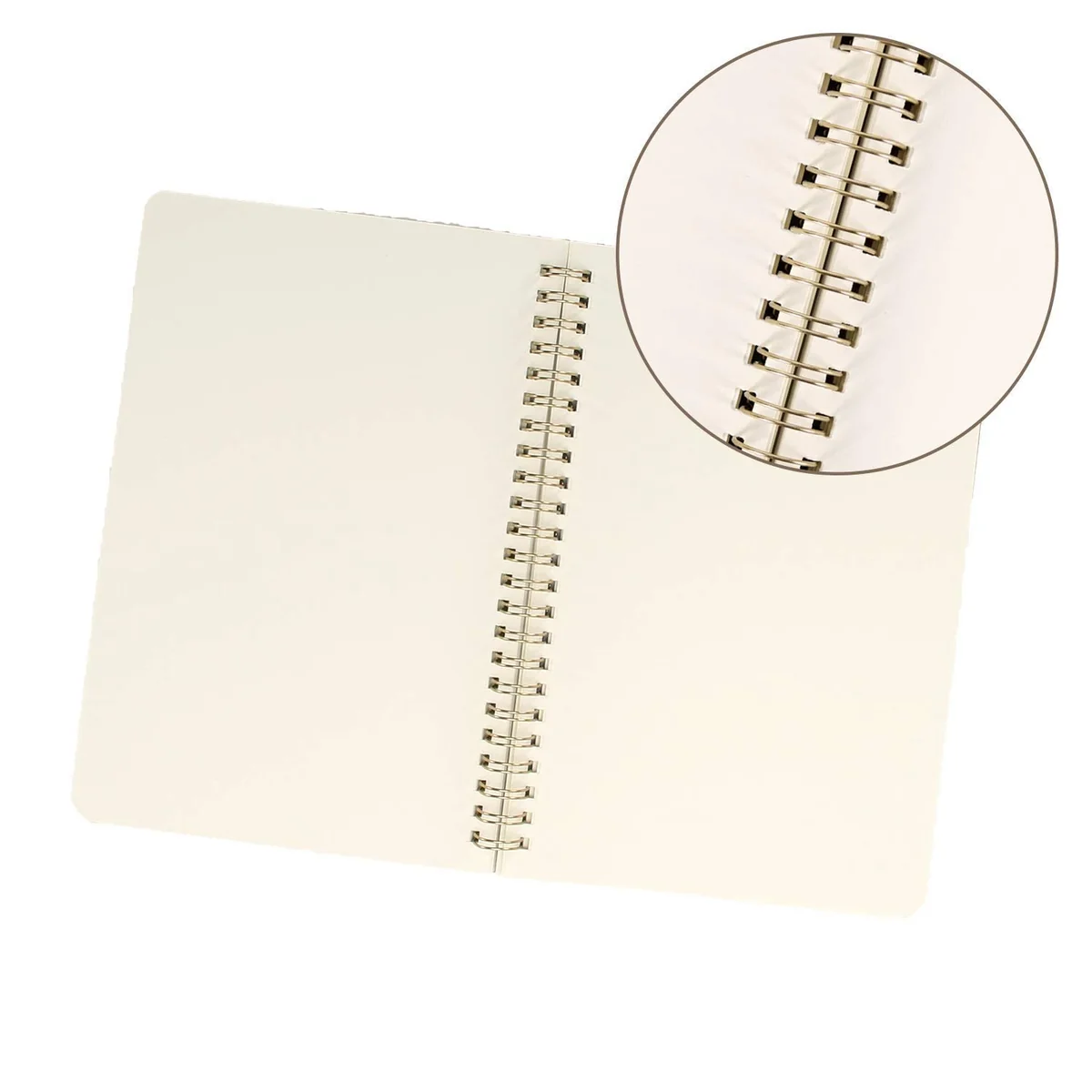 VEESUN Cuaderno A5 Blanco Espiral Pack de 4 Libretas Bonitas 80 Hojas