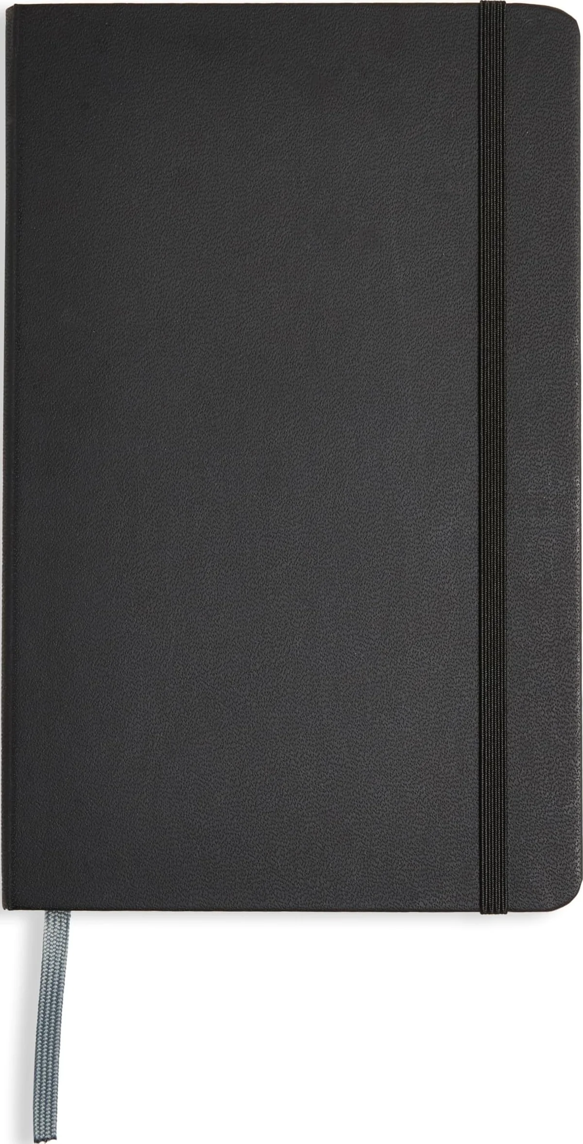 Cuaderno clásico Amazon Basics, tamaño A5, cuaderno diario para oficina, escuela, casa, escritura y toma de notas, cuadriculado, 240 páginas, negro