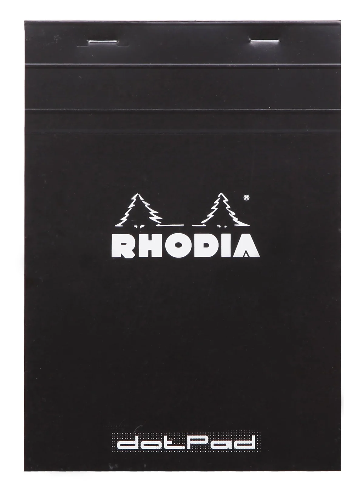 RHODIA 16559C - Bloc-Notes Agrafé Dotpad N°16 Black - A5 - Pointillés Dot - 80 Feuilles Détachables - Papier Clairefontaine Blanc 80 g/m² - Couverture en Carte Enduite Souple et Résistante - Basics