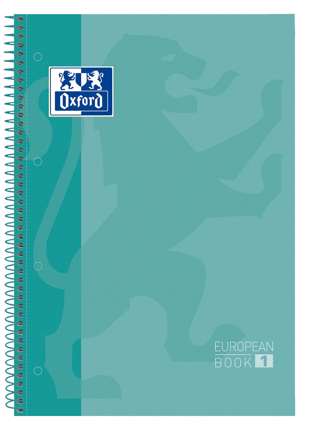 Oxford, Cuaderno A4, cuadricula 5x5, tapa extradura, microperforado, libreta A4 Europeanbook 1, color rojo
