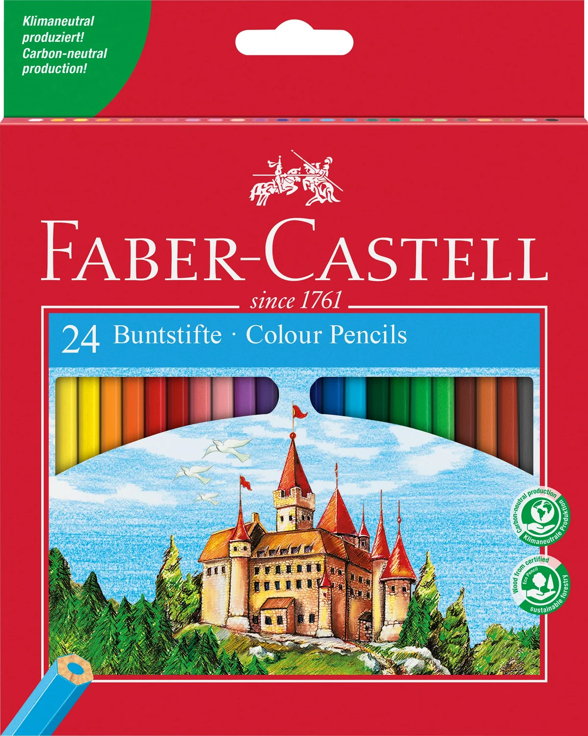 FABER-CASTELL - Set de lápices de colores Castle de 24 unidades