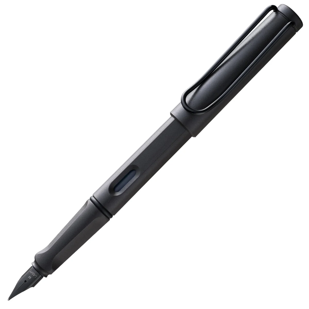Lamy safari umbra - Pluma estilográfica con empuñadura ergonómica y plumín de acero negro en tamaño M - ideal para cualquier escritura y caligrafía - incluye cartucho T 10 azul - Diestro