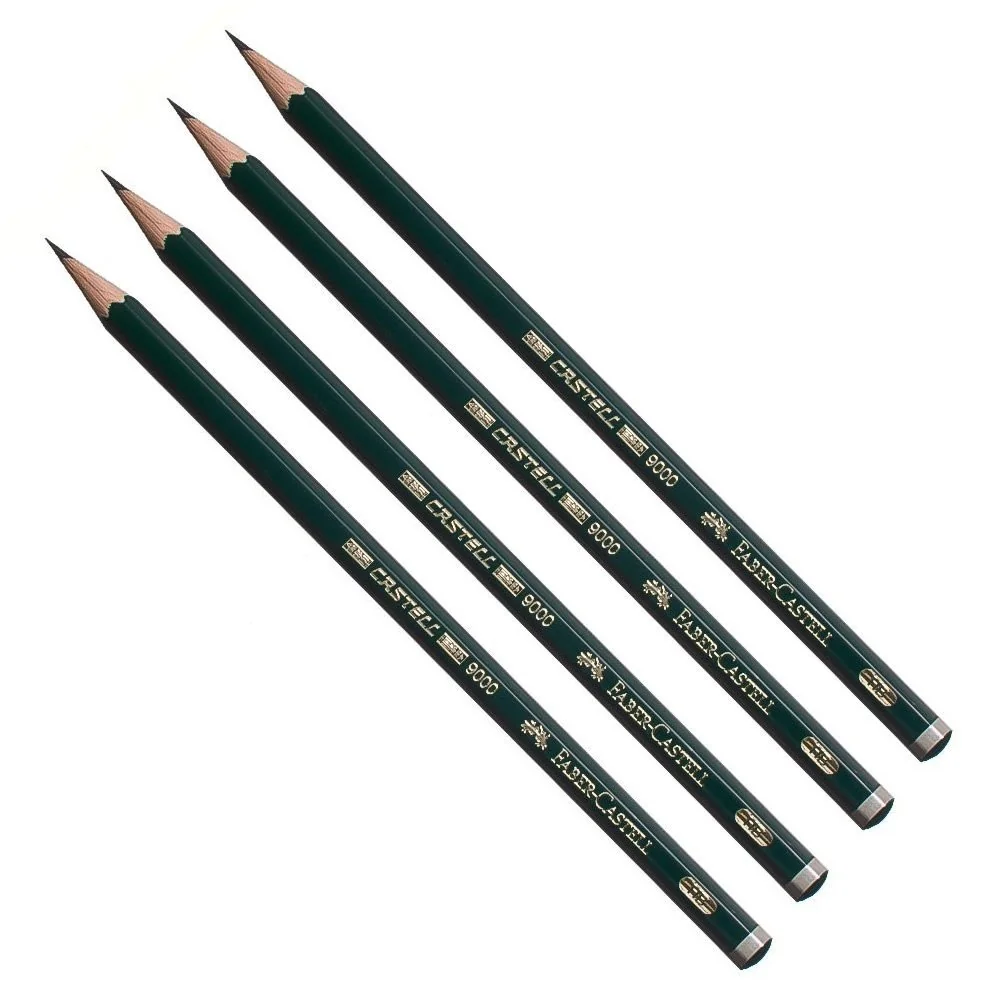 FABER-CASTELL - Lápices Castell 9000 HB, 12 unidades
