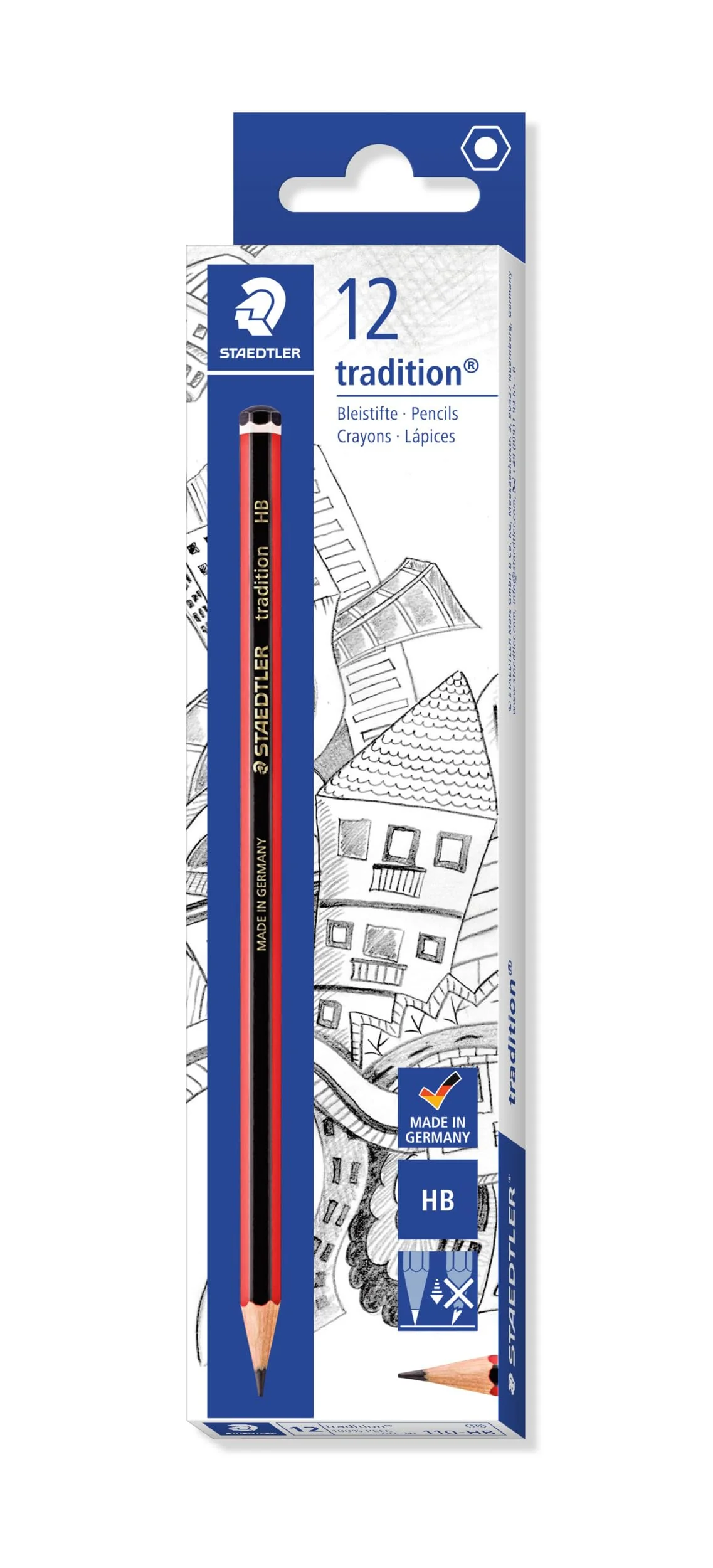 STAEDTLER 110-HB - Lápices, 12 unidades