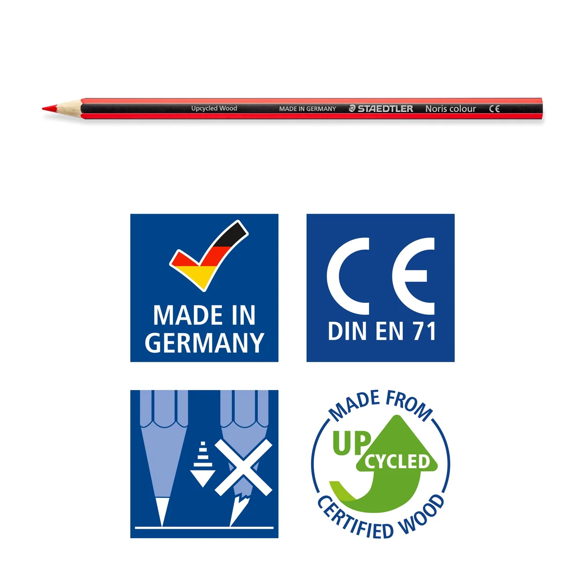 Staedtler 185 C24 - Lápices de colores, 24 Unidades (Paquete de 1), Multicolor