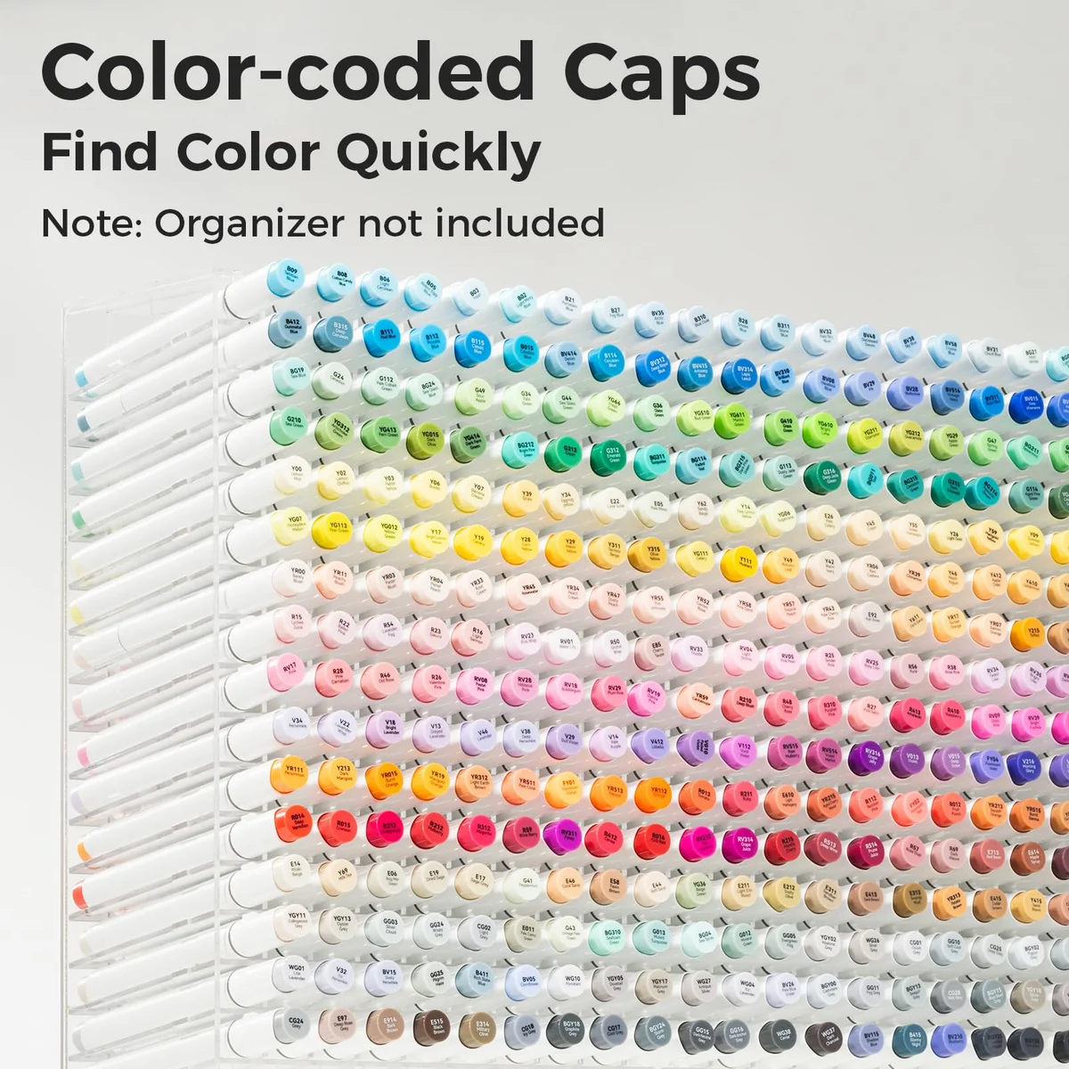 Ohuhu Rotuladores Alcohol 48 Pincel & Cincel para Colorear Adultos