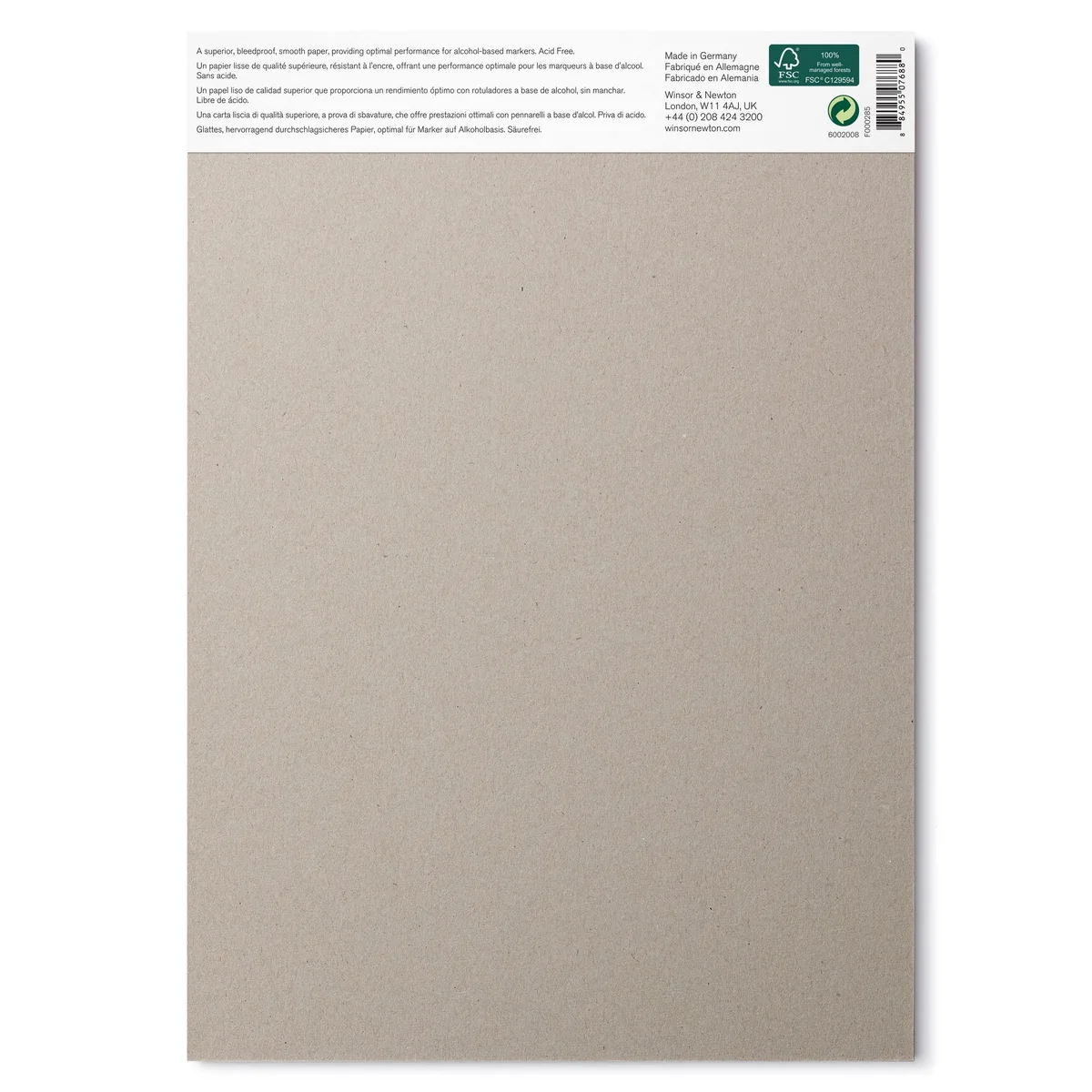 Winsor & Newton Bloc Papel rotuladores, Blanco, DIN A4