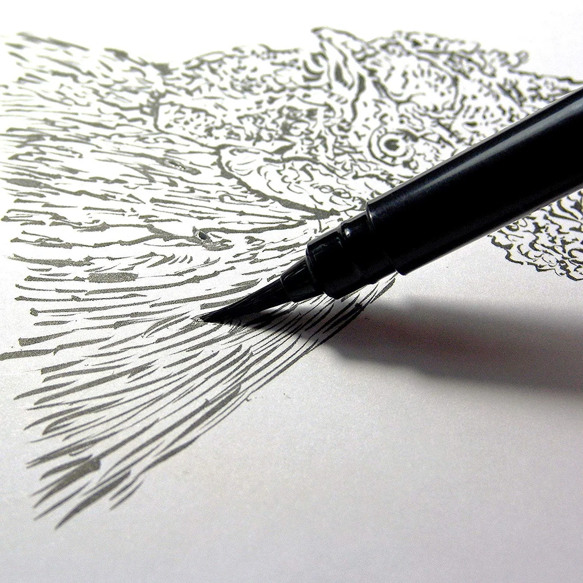 Pentel Artes de Bolsillo Pluma de Pincel, Incluye 2 Negro Tinta Recargas (GFKP3BPA)