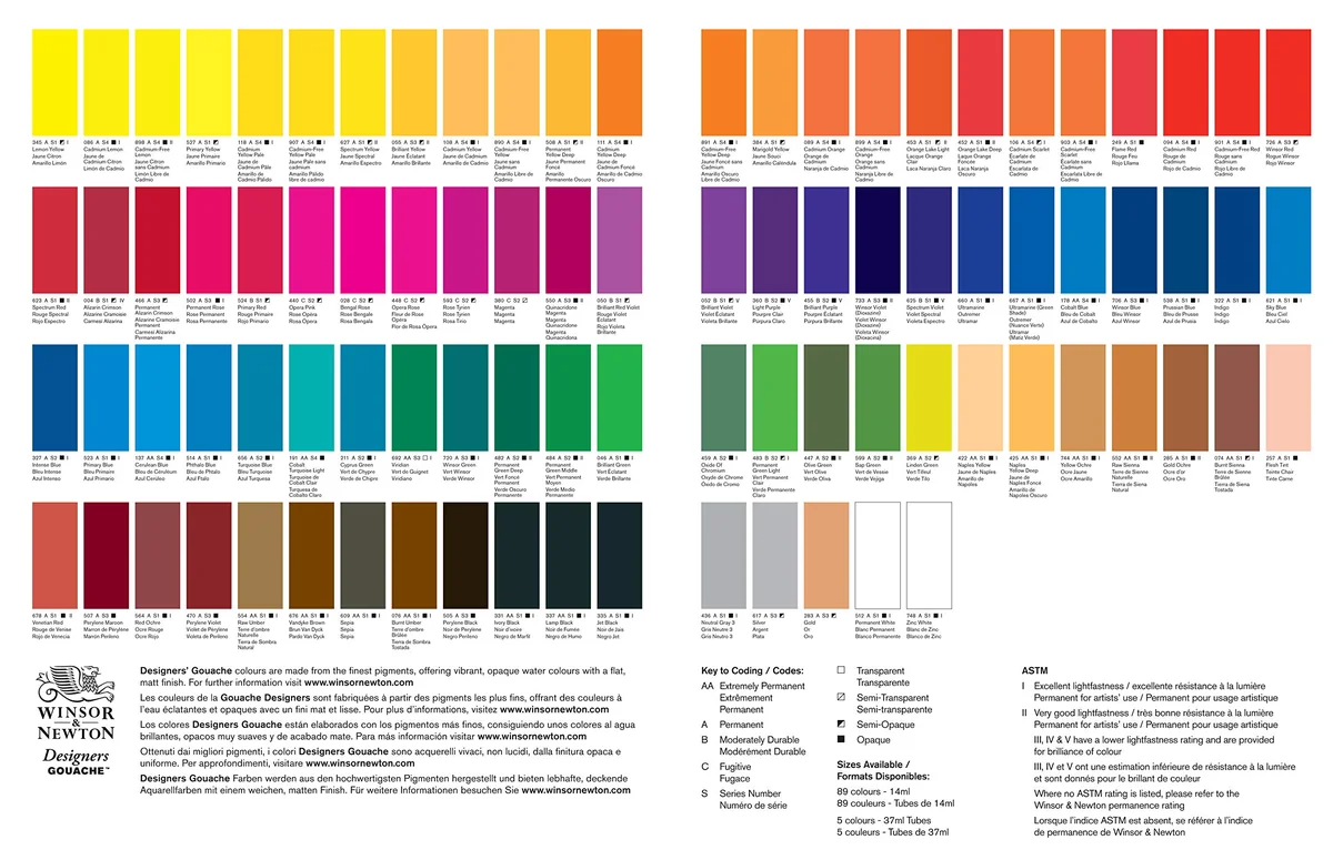 Winsor & Newton 0605512 Dise-adores Gouache color 14ml Blanco Permanente
