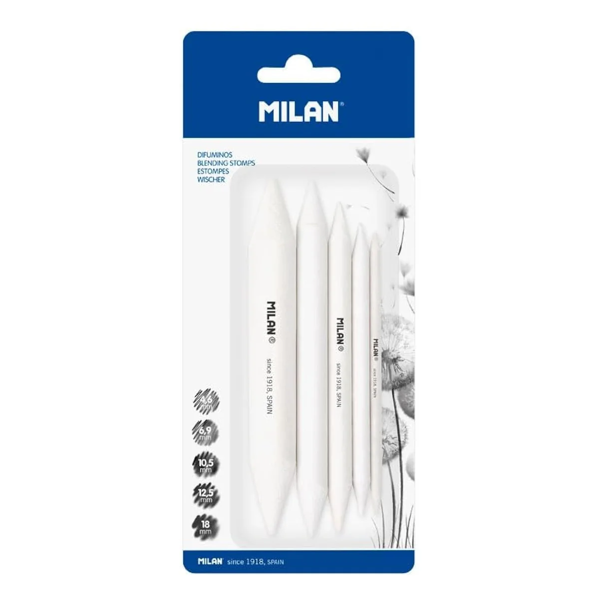 MILAN® Blíster 5 difuminos surtidos