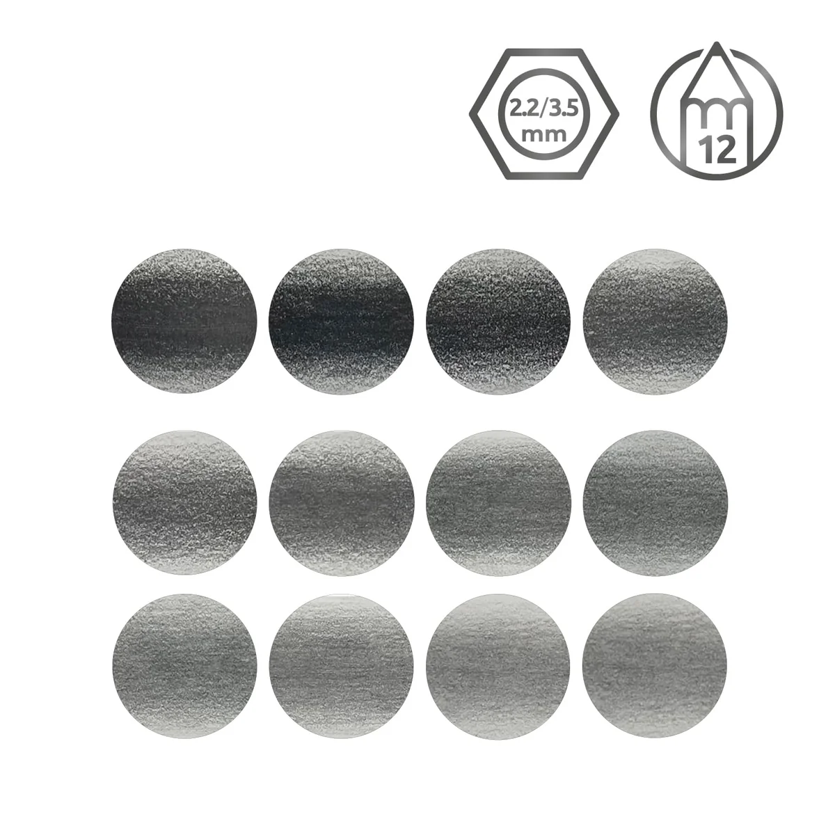Derwent 34214 - Set de 12 Lápices Grados Medios 6B-4H, Grafito de Calidad Profesional para Todos los Artistas, Principiantes y Profesionales, Pensado para Bocetos, Dibujos, Sombreados e Ilustraciones