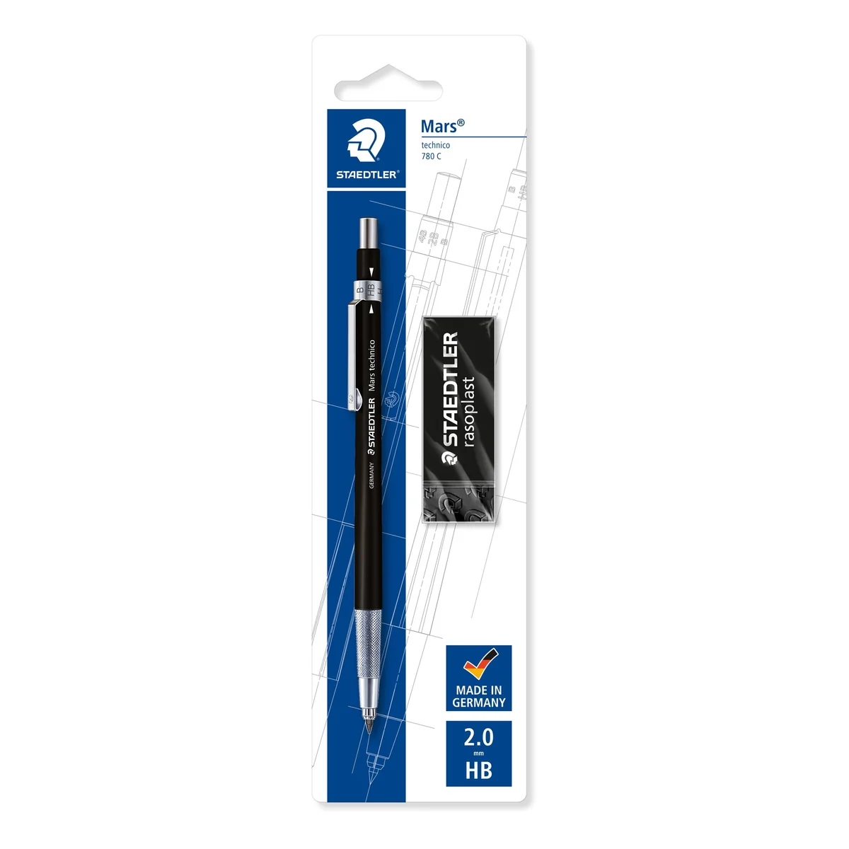 STAEDTLER Mars technico 780 Portaminas – 2 mm, con zona de agarre