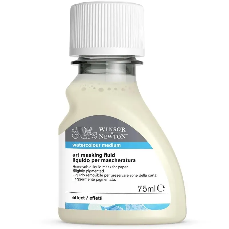 Winsor & Newton Médium de Acuarelas - Fluído para enmascarar acuarelas con color, 75 ml