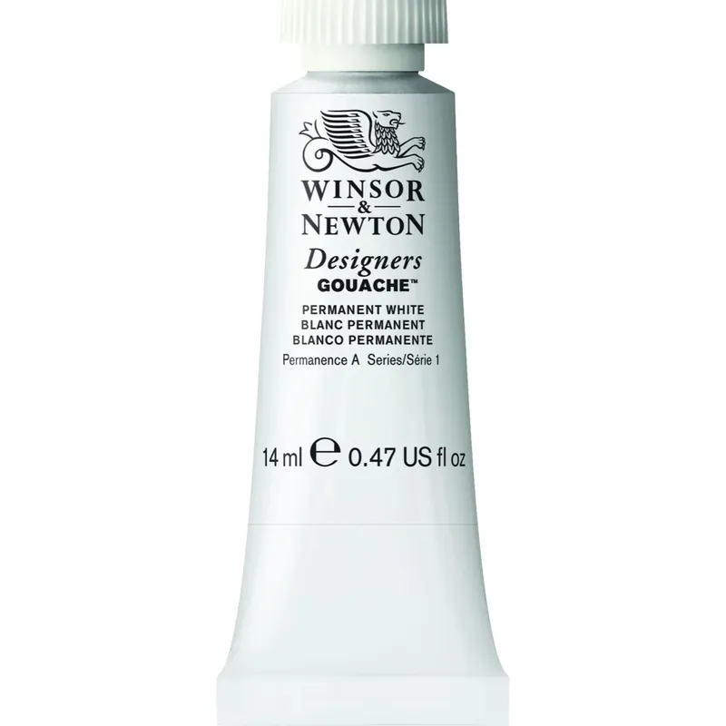 Winsor & Newton 0605512 Dise-adores Gouache color 14ml Blanco Permanente
