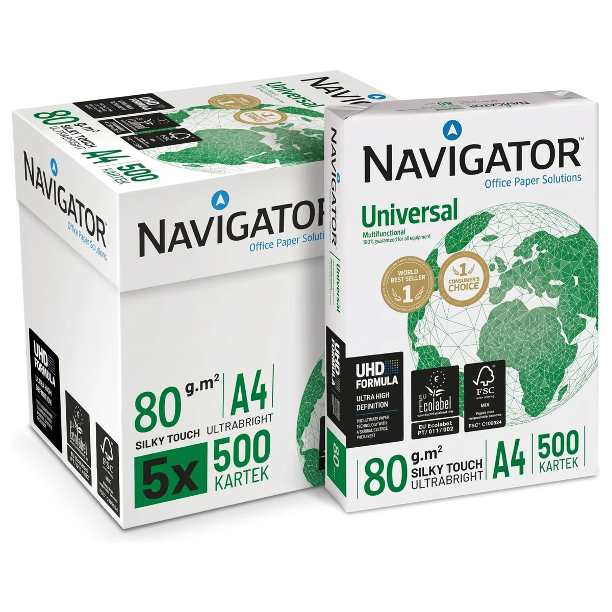 Navigator Universal - Papel multiusos para impresora - A4 80gr - 2500 hojas