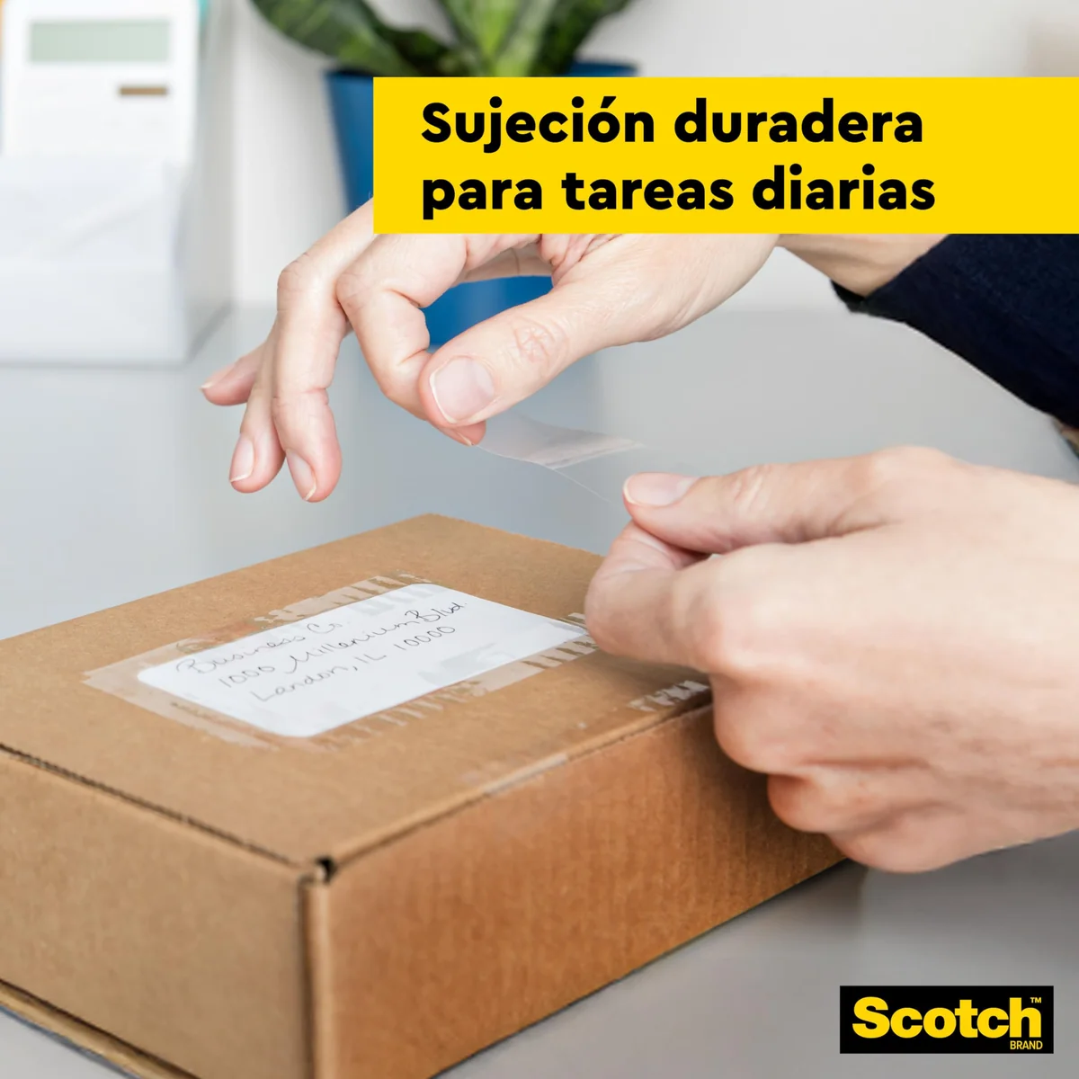 Scotch Cinta Adhesiva Transparente - 8 rollos - 19mm x 33m - Cinta Adhesiva para Uso General para el Colegio, el Hogar y la Oficina
