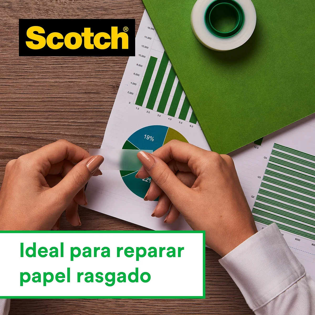 3M Scotch Magic Cinta adhesiva, 3 rollos de 19 mm x 25 m - Resistente a la humedad y con óptima adhesión