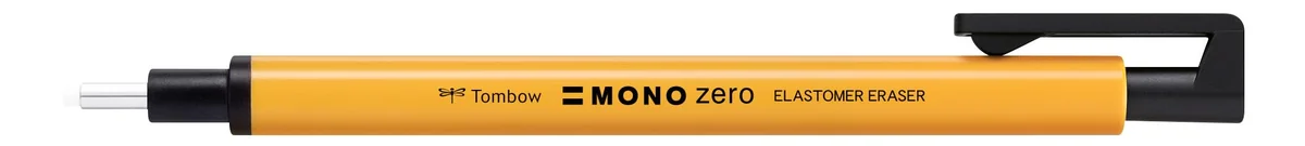 Goma Retráctil Redonda Mono Zero Amarillo Tombow