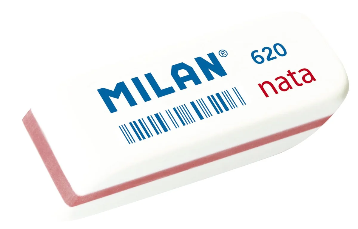 MILAN Caja 20 gomas Nata 620 biseladas pequeñas