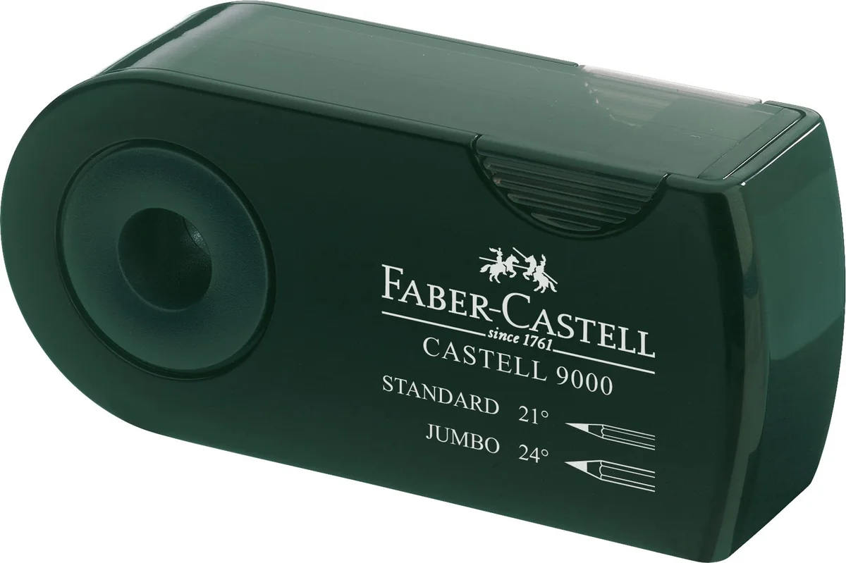 Sacapuntas Faber-Castell Sleeve Negro (12 Unidades)