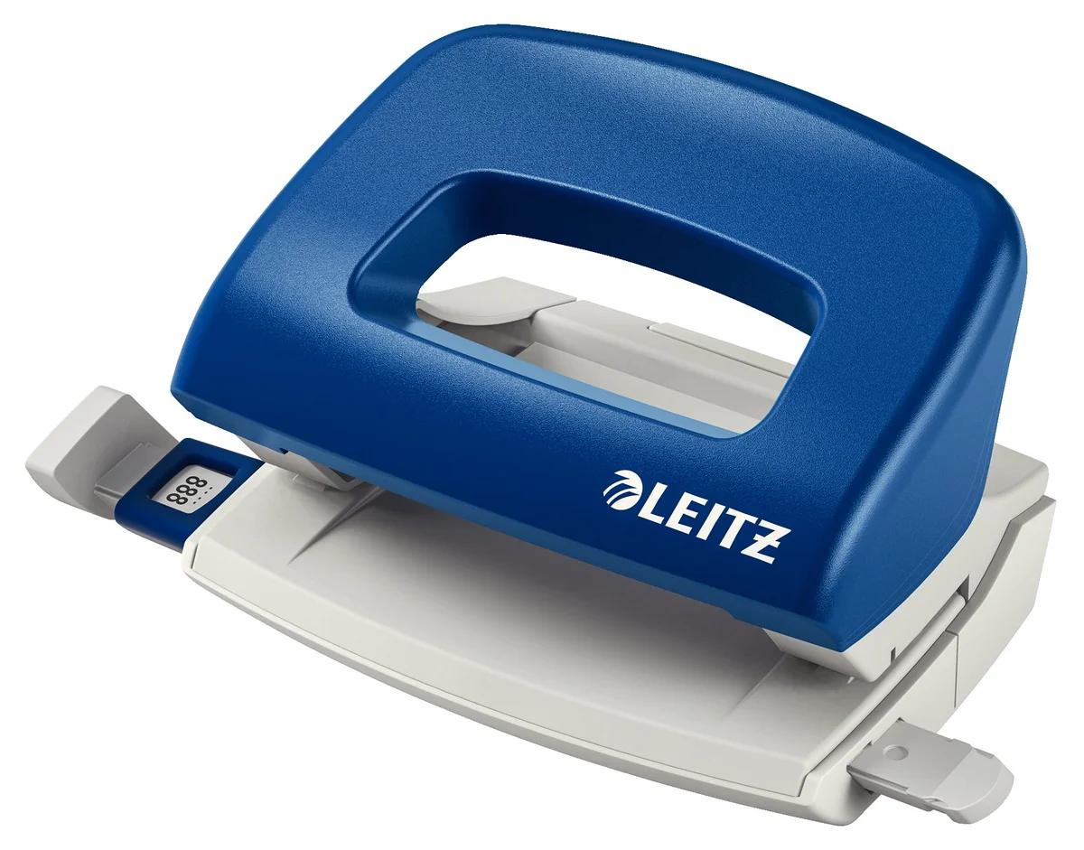 Leitz NeXXt WOW 50580035 - Perforadora de Metal para 10 Hojas, Azul