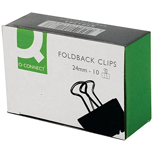 Q-Connect KF01283 - Pinza Metálica Reversible N.2 25 Mm Caja De 10 Unidades