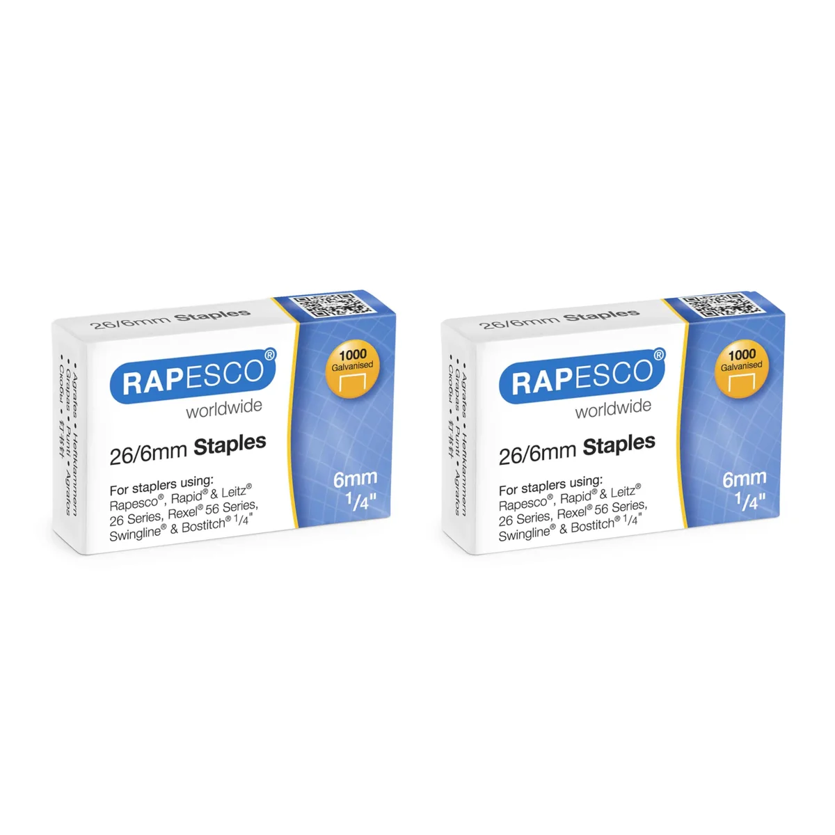 Rapesco 1602 Marlin Grapadora y 2000 Grapas 26/6 mm, Negro