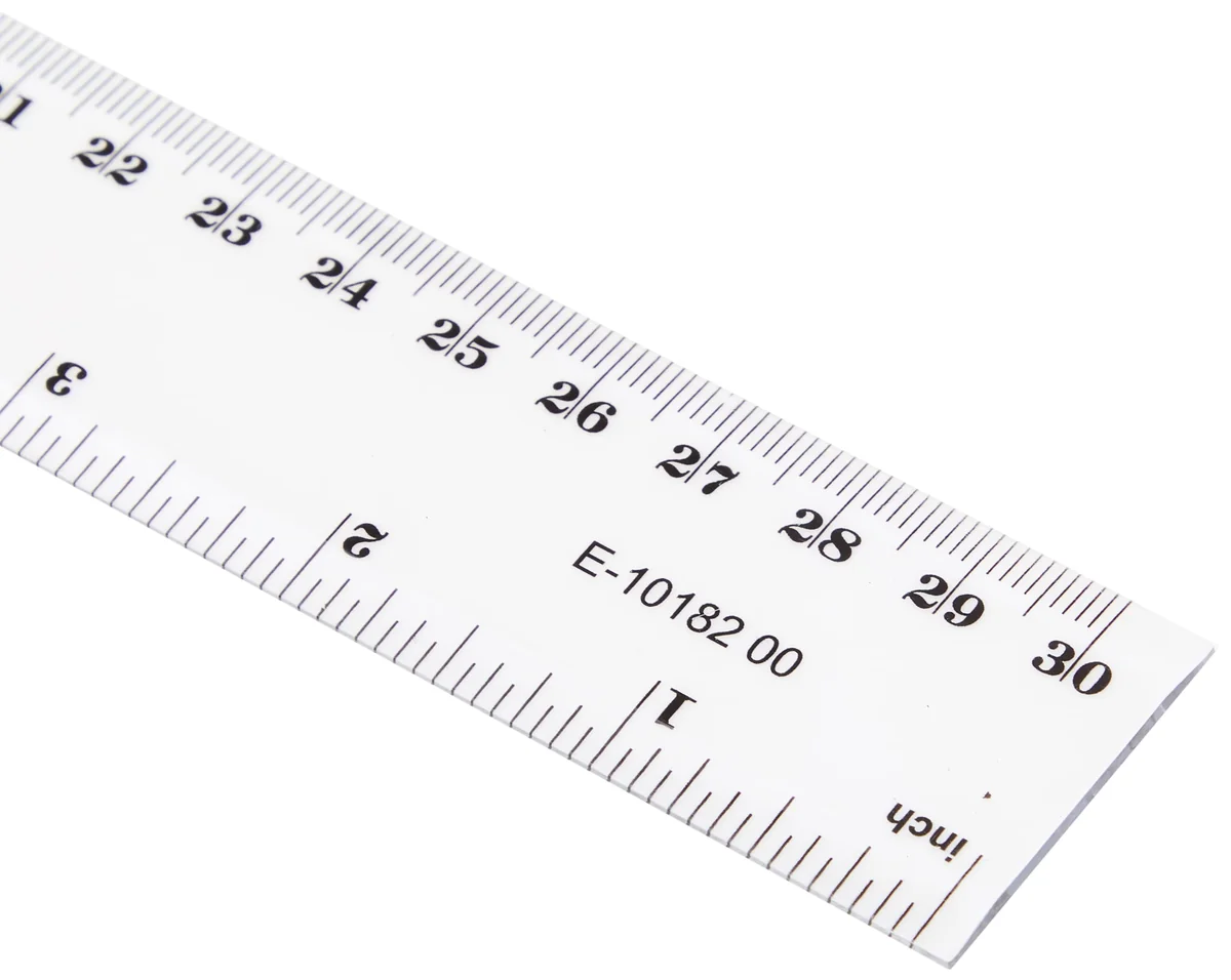 Westcott E-10182 00 - Regla de plástico, 30 cm, color transparente