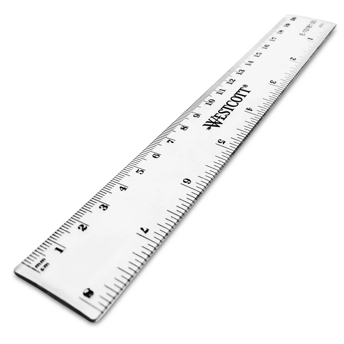 Westcott E-10182 00 - Regla de plástico, 30 cm, color transparente