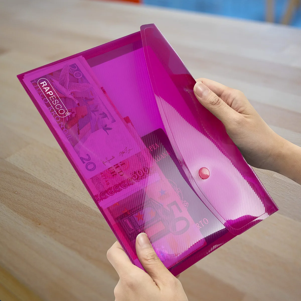 Rapesco 1498 ECO Carpeta Sobre Portafolios con Broche, A5, 25 Unidades