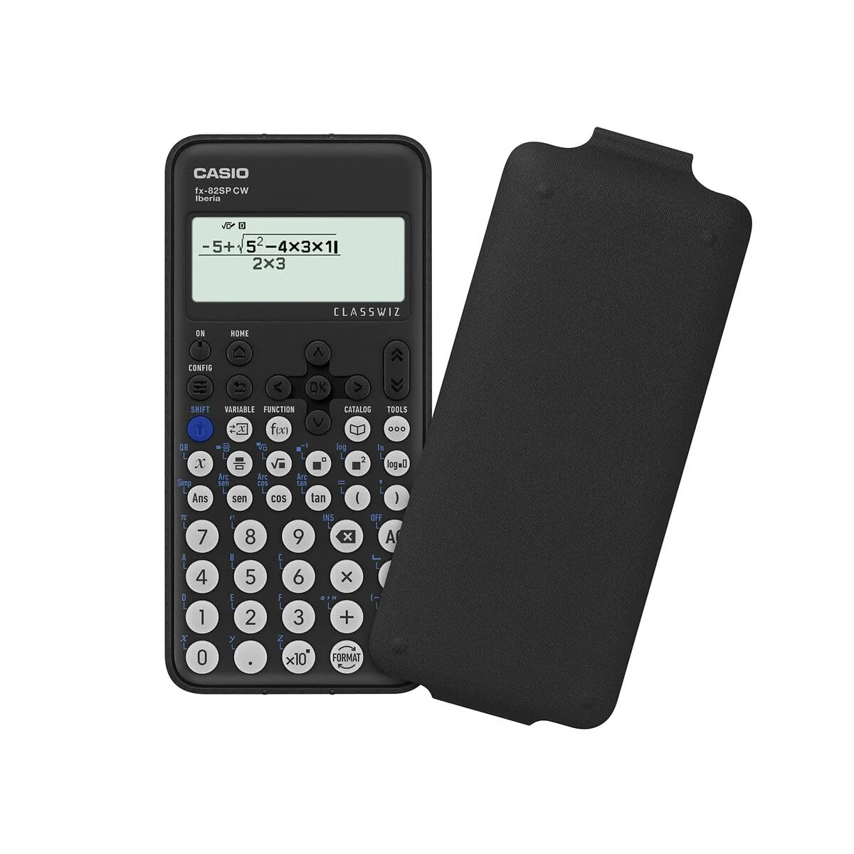 Casio FX-82SP CW - Calculadora Científica, Recomendada para el Curriculum Español y Portugués, 5 Idiomas, más de 300 Funciones, Color Gris Oscuro