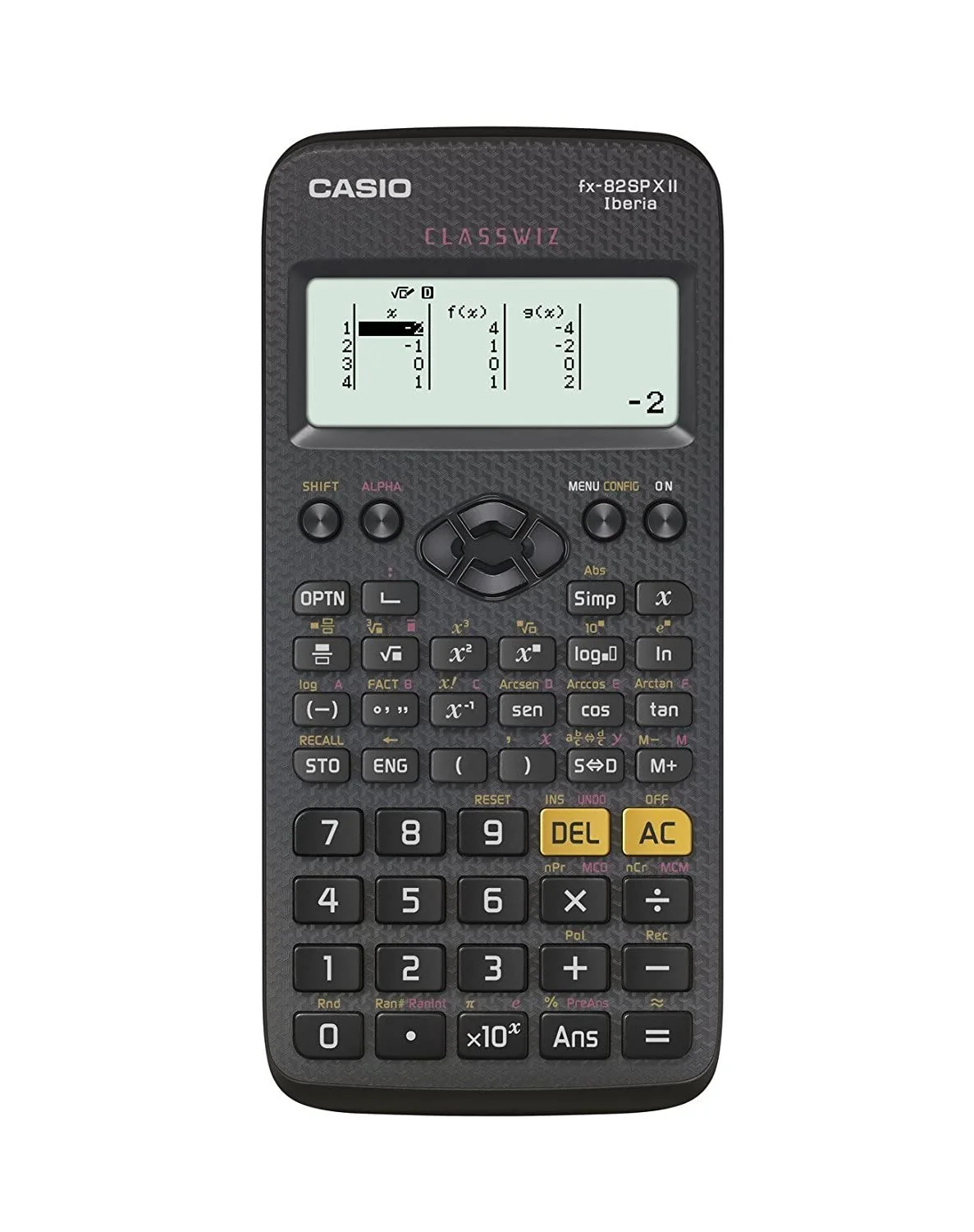 Casio FX-82SP CW - Calculadora Científica, Recomendada para el Curriculum Español y Portugués, 5 Idiomas, más de 300 Funciones, Color Gris Oscuro