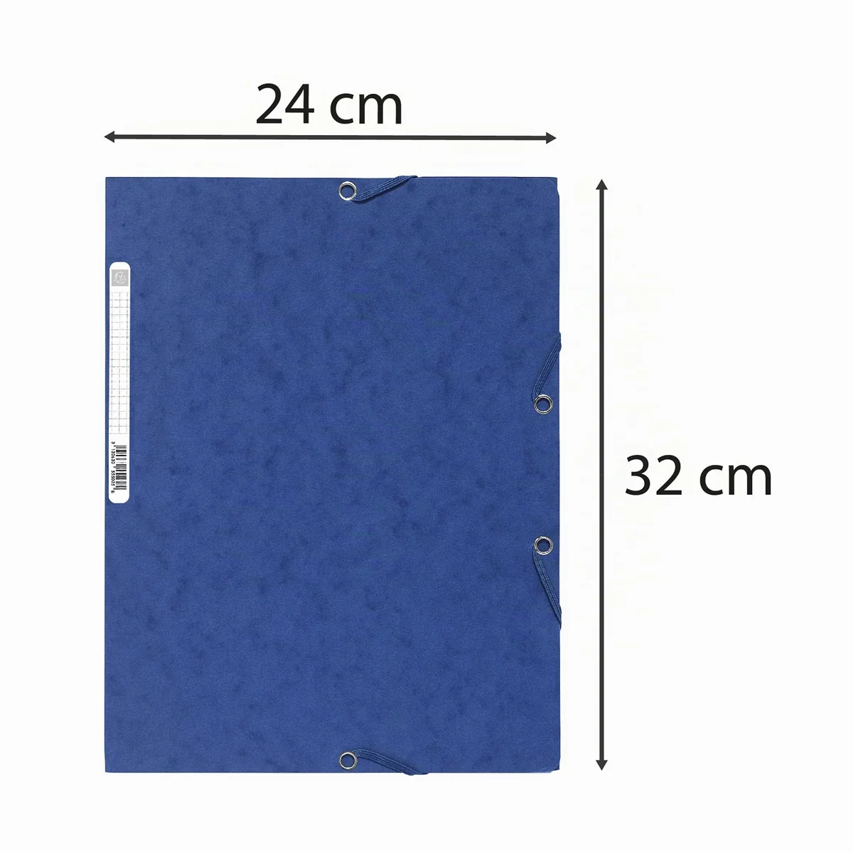 Exacompta 55510E - Carpetas con gomas y 3 solapas de cartulina lustrada, A4, 10 unidades, colores surtidos