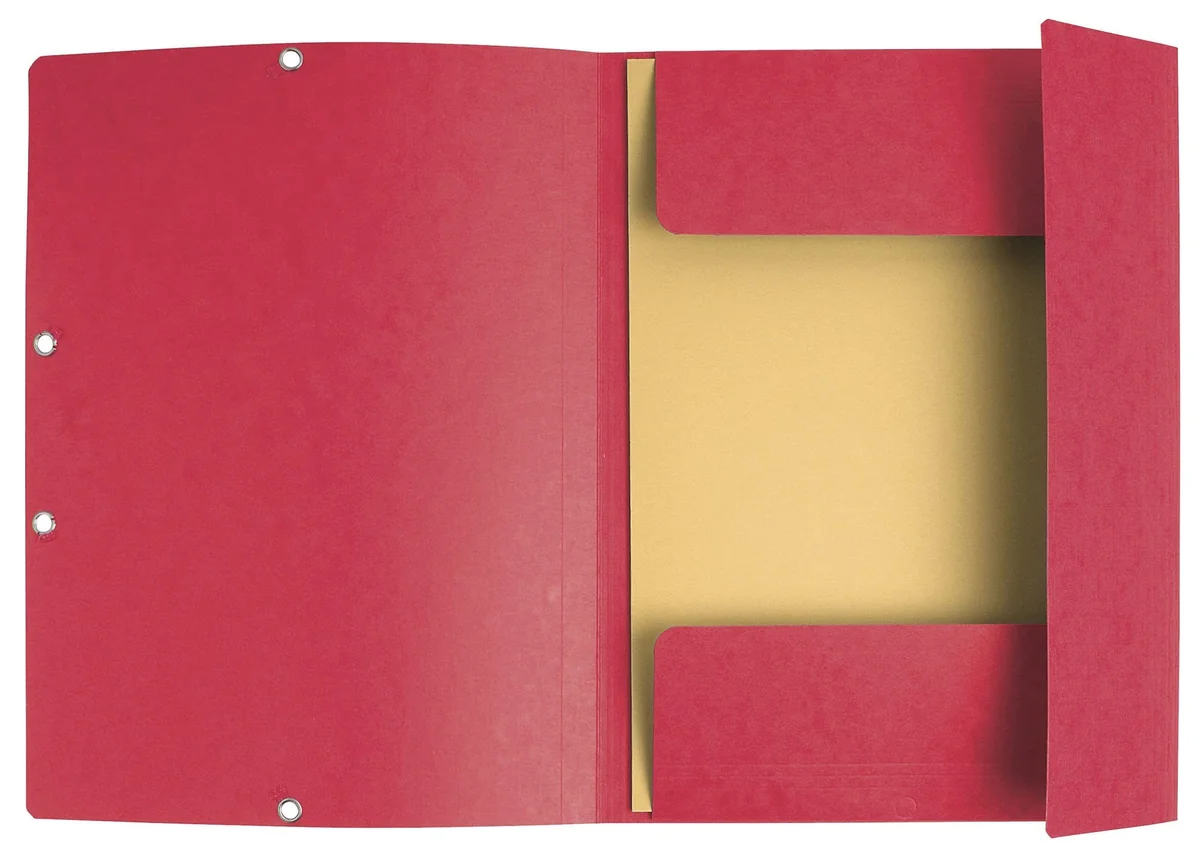 Exacompta 55510E - Carpetas con gomas y 3 solapas de cartulina lustrada, A4, 10 unidades, colores surtidos