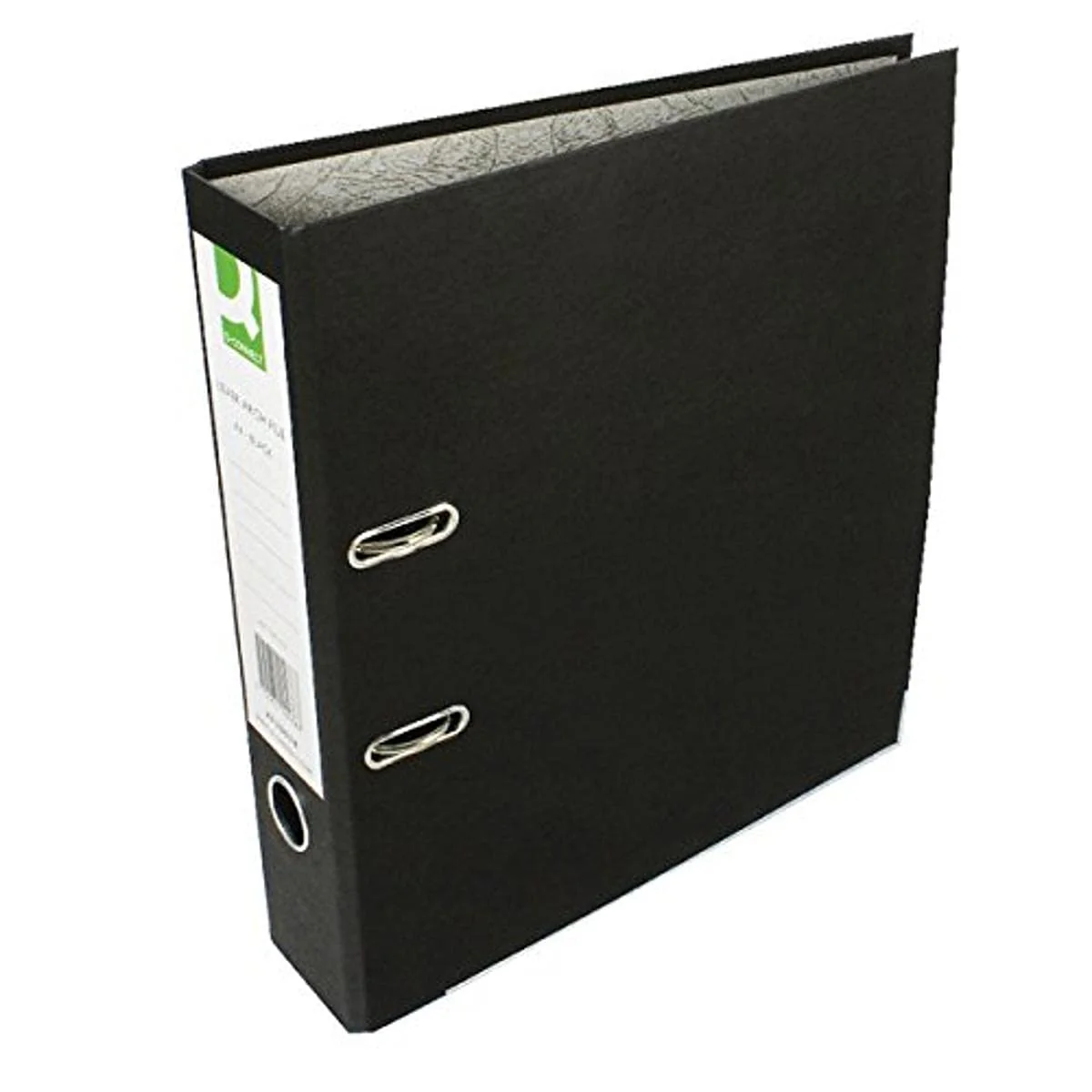 Q-Connect KF20038 - Archivador de palanca (A4, cartón), color negro, pack con 10 unidades