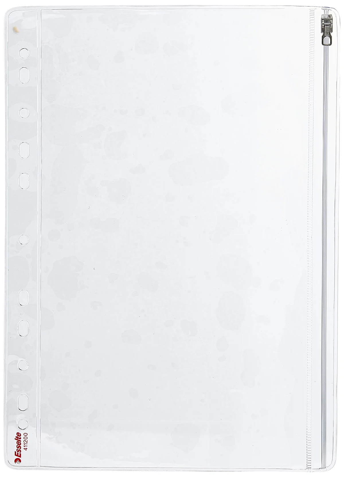 ESSELTE 411200 - Fundas fuelle capacidad PVC sin refuerzo 200 micras (bolsa 5 ud.) DIN A4. 11 taladros, Claro
