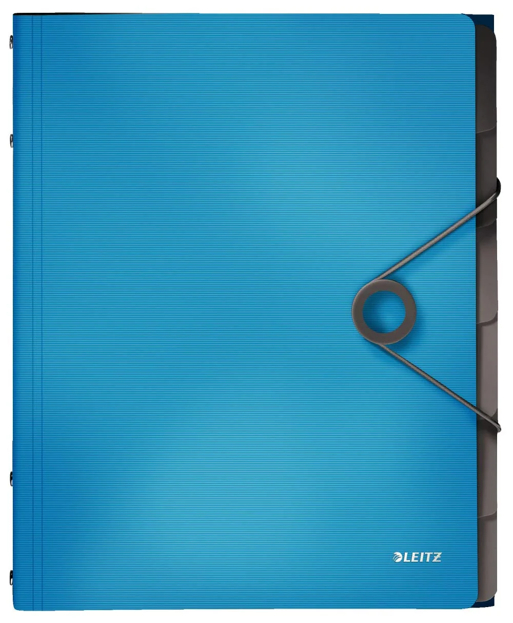 LEITZ 45691020 - Carpeta clasificador SOLID PP 6 separadores DIN A4 color rojo