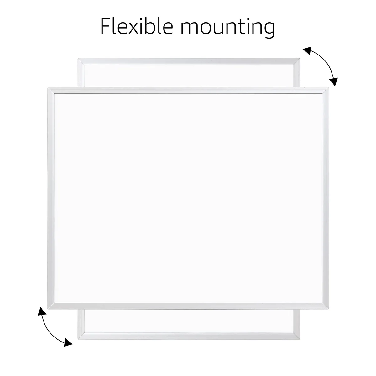 Amazon Basics pizarra magnética blanca de borrado en seco, marco de aluminio, tablón de anuncios magnético, montaje adhesivo de pared; para el hogar, la oficina y la escuela, 28 x 36cm