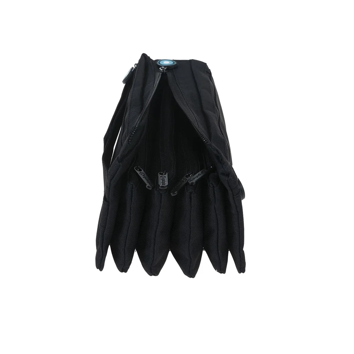 Grafoplás bits & Bobs - Estuche Portatodo Cuádruple, 23 cm, Negro