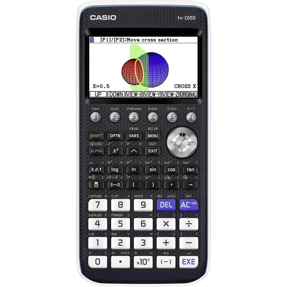 Casio FX-CG50 - Calculadora Gráfica, Pantalla a Color Alta Resolución, Color Negro (UE-Version)