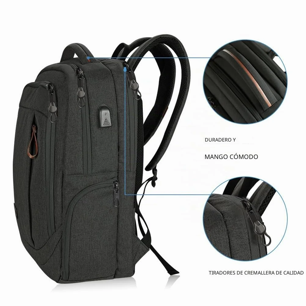 KROSER Mochila para Portátil Mochila Grande para Computadora hasta 17.3"