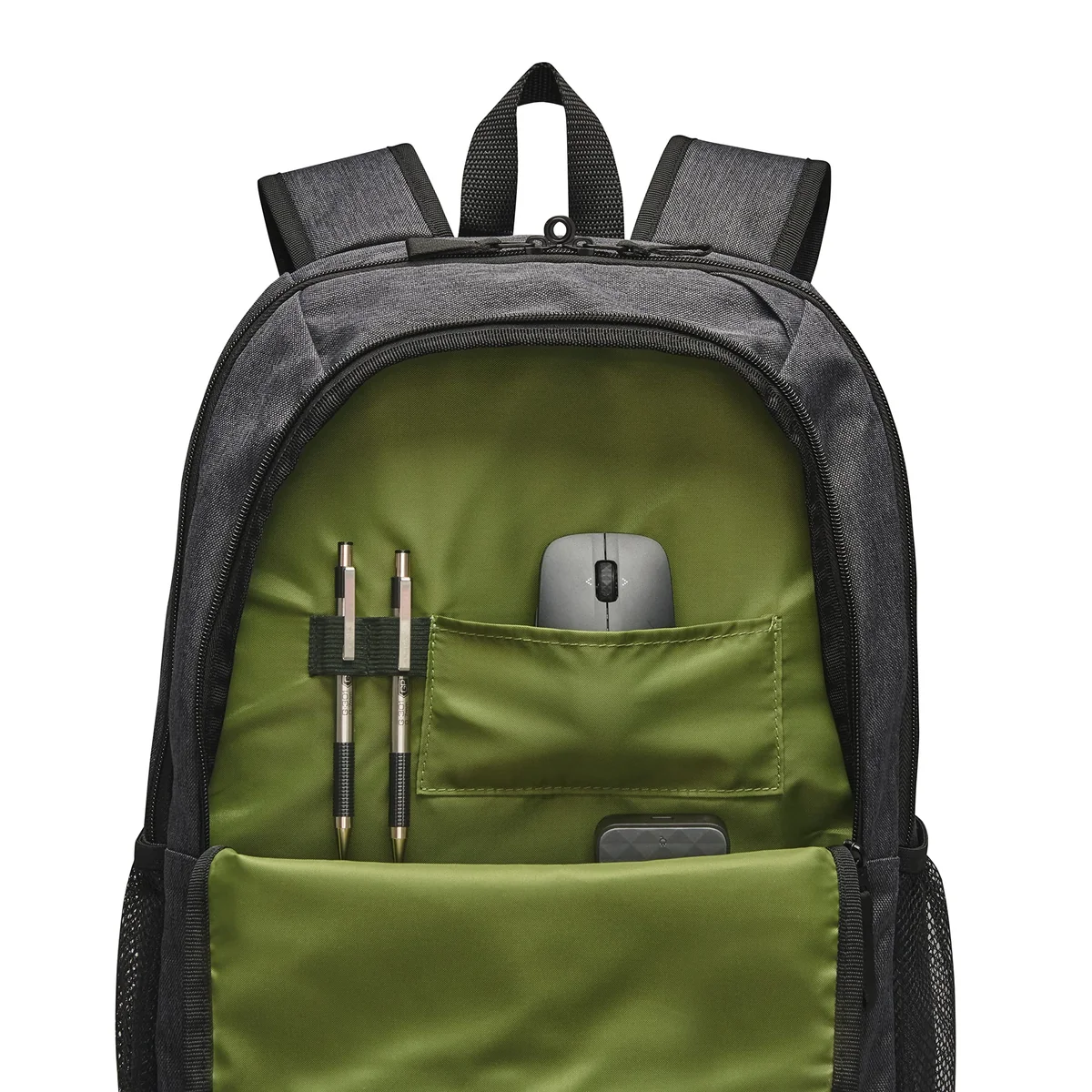 HP Prelude Pro Recycled Mochila para portátil 15.6 pulgadas (Poliéster Reciclado, Bolsillos Internos Abiertos, Resistente al Agua, Cremallera), Gris