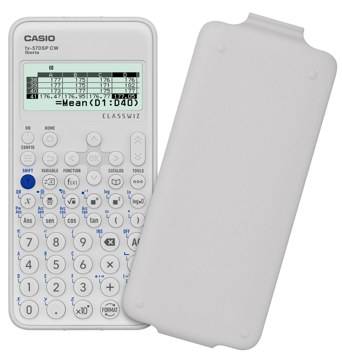 Casio FX-570SP CW - Calculadora Científica, Recomendada para el Curriculum Español y Portugués, 5 Idiomas, más de 560 Funciones, Color Blanco