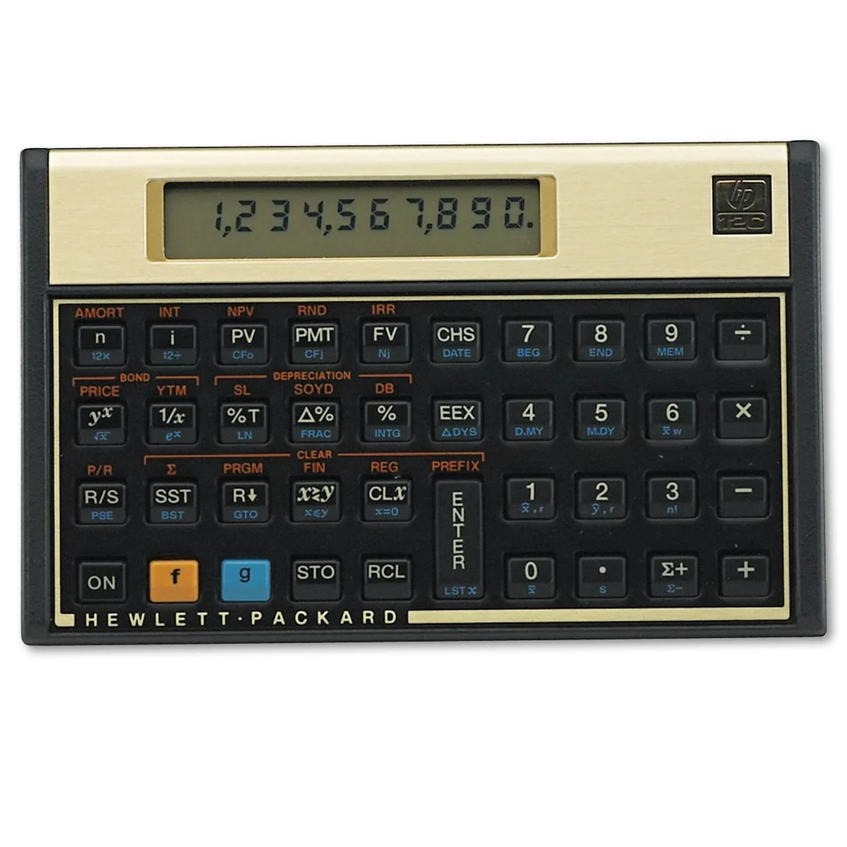 HP 12C Financial Programmable Calculator - Calculadora financiera, Negro