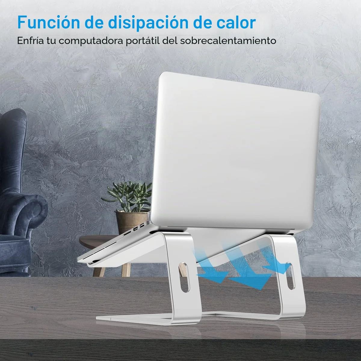 BoYata Soporte Portatil, Laptop Stand, Aluminio Soporte Laptop, Soporte Ordenador Compatible con MacBook, DELL, Samsung, HP de 11-14" Portátil