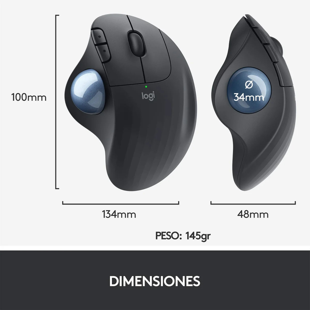 Logitech Ergo M575 Ratón Trackball Inalámbrico