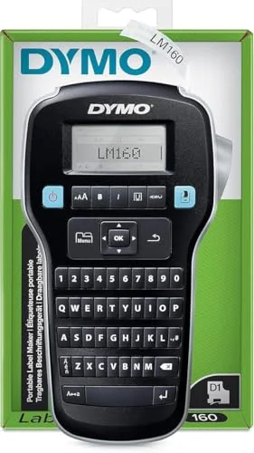 DYMO LabelManager 160 etiquetadora | Impresora de Etiquetas portátil | Teclado QWERTY | Ideal para Uso doméstico o de Oficina