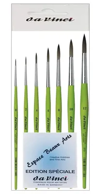 Da Vinci serie 373, 7 pinceles redondos